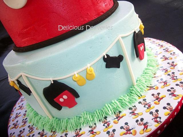 Mickey Mouse Clothesline Cake Cake By Cakesdecor