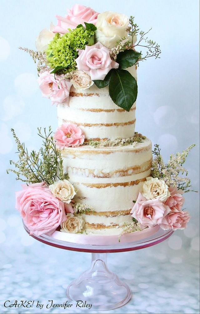 I Heart Naked Cakes - Decorated Cake by Cake! By Jennifer - CakesDecor