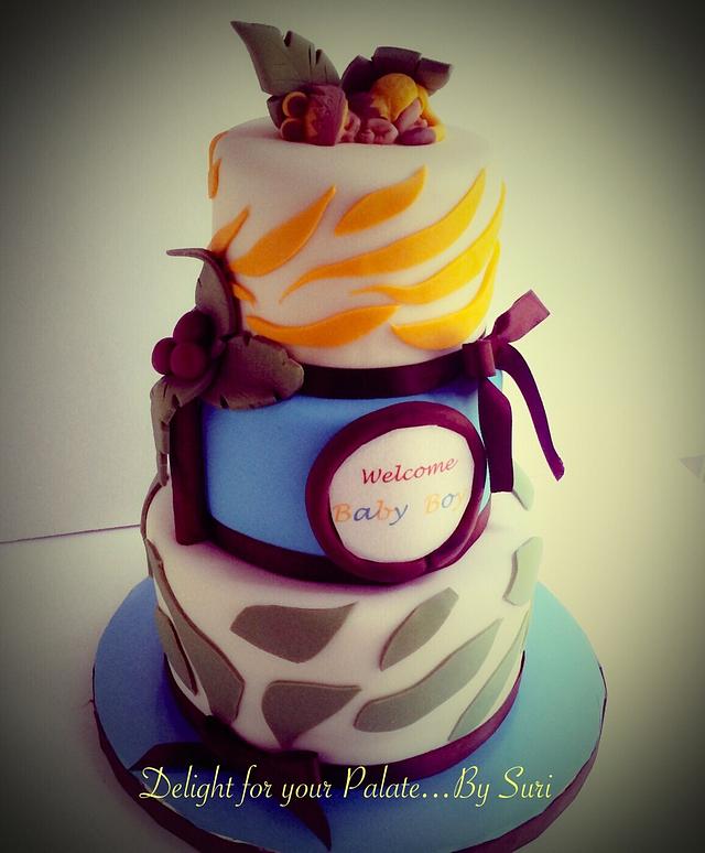 King Of The Jungle Baby Shower Cake Cake By Delight For Cakesdecor