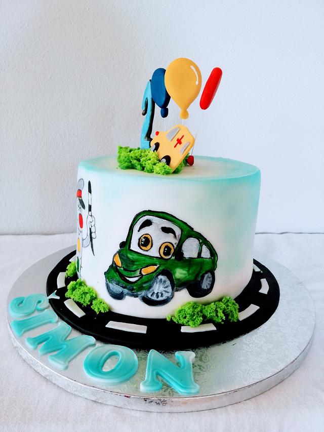 Painted cars - Cake by alenascakes - CakesDecor