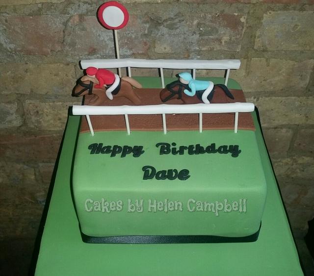 A Day at the Races Decorated Cake by Helen Campbell CakesDecor