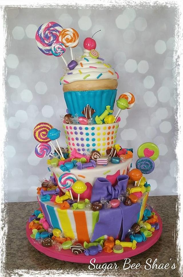 Candy Shoppe - Decorated Cake by SugarBeeShaes - CakesDecor