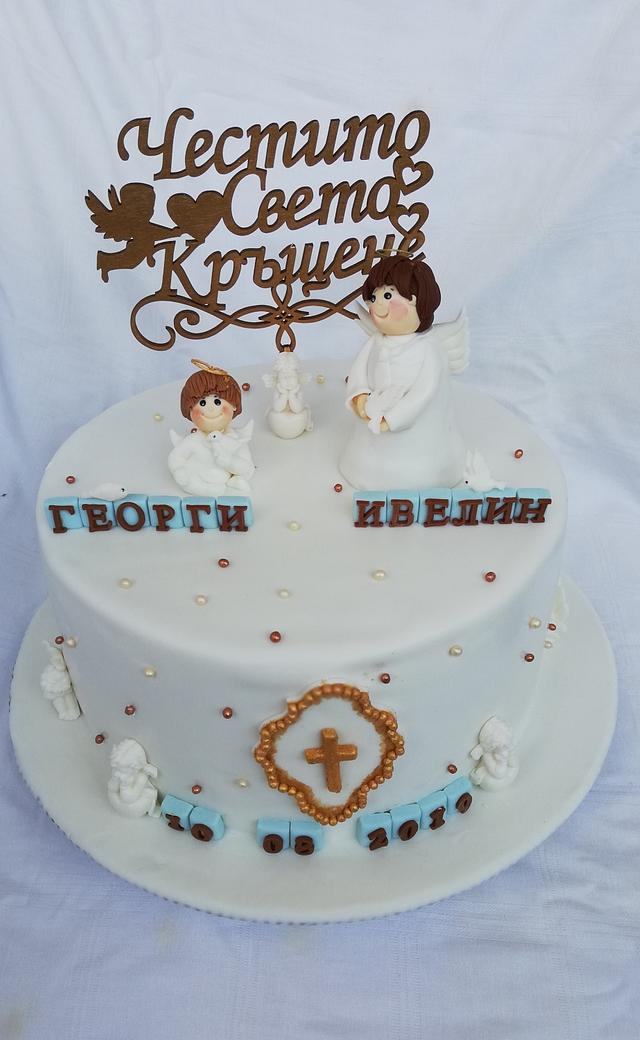 Торта за кръщене - Decorated Cake by CakeBI9 - CakesDecor