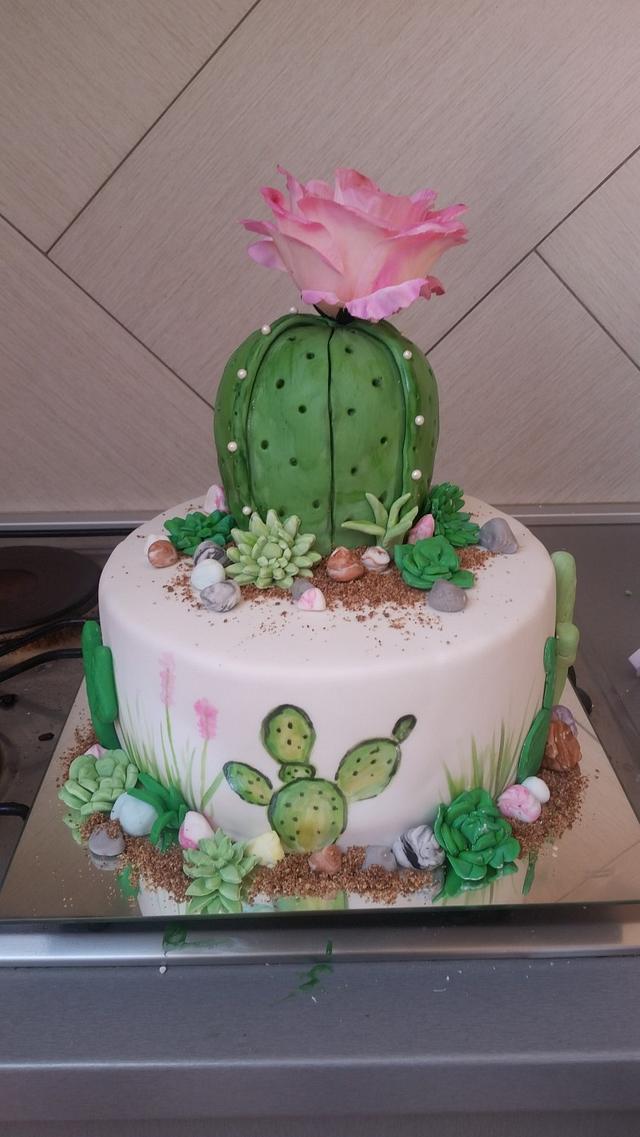 Custom Watercolor Succulents Cactus Edible Cake Wraps Images – Sugar Art  Supply