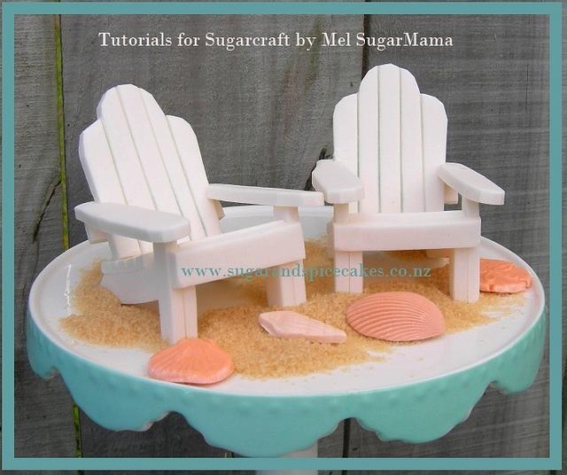 Unique Beach Chair Cake Topper 