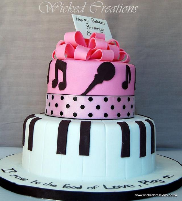 Music Cake - Decorated Cake by Wicked Creations - CakesDecor