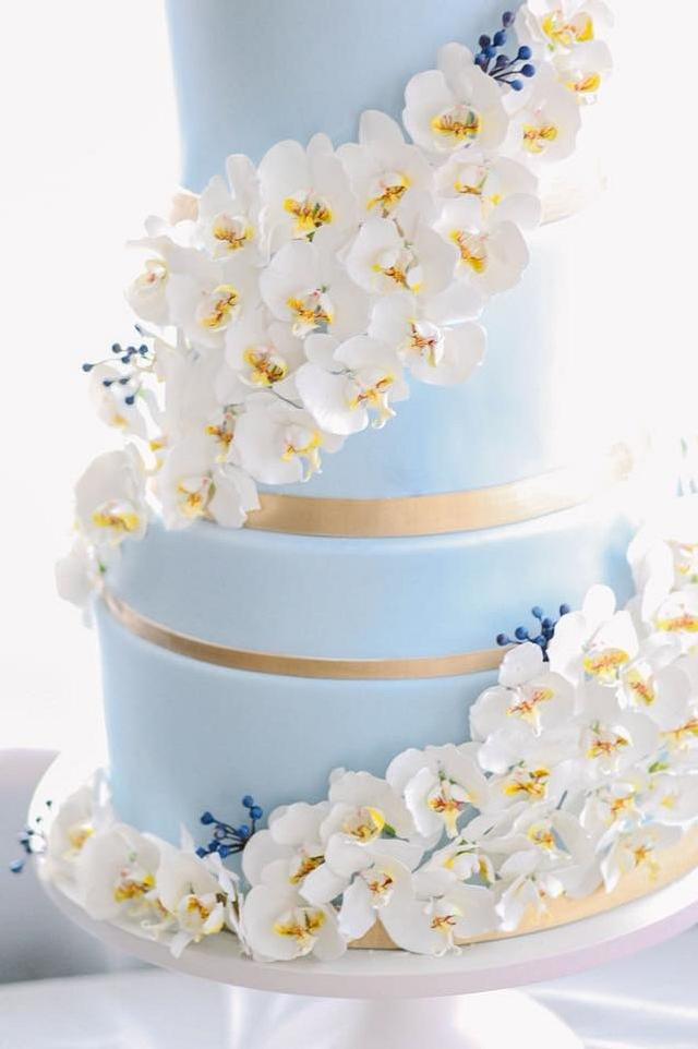 Sugar Orchid Wedding Cake Moths In Flight Cake By Cakesdecor