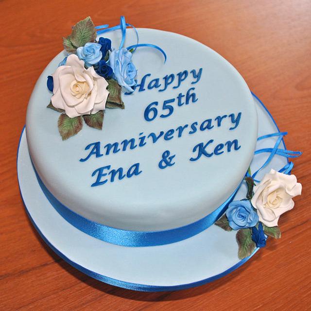 65Th Wedding Anniversary - CakeCentral.com