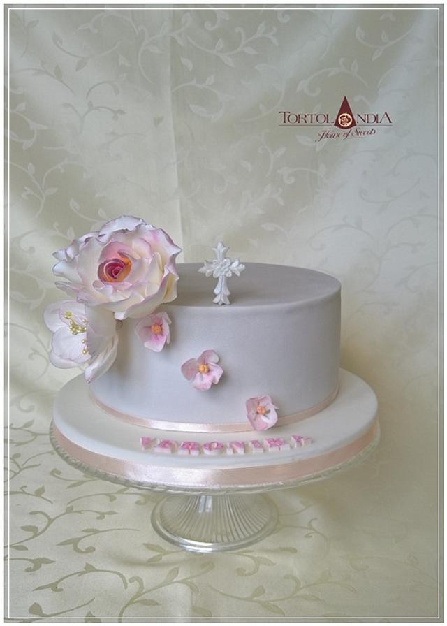 Roses & Communion cake
