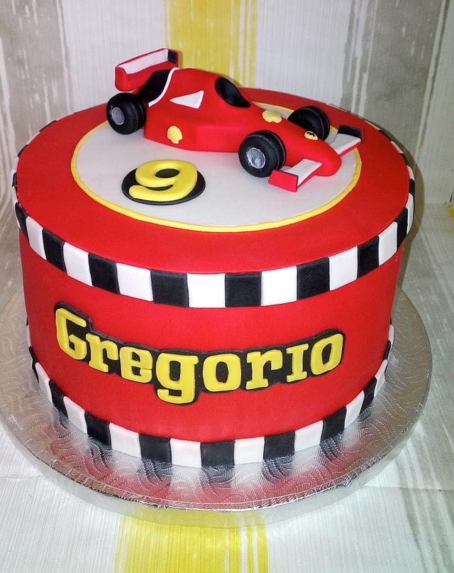 Ferrari cake - Decorated Cake by Milena - CakesDecor