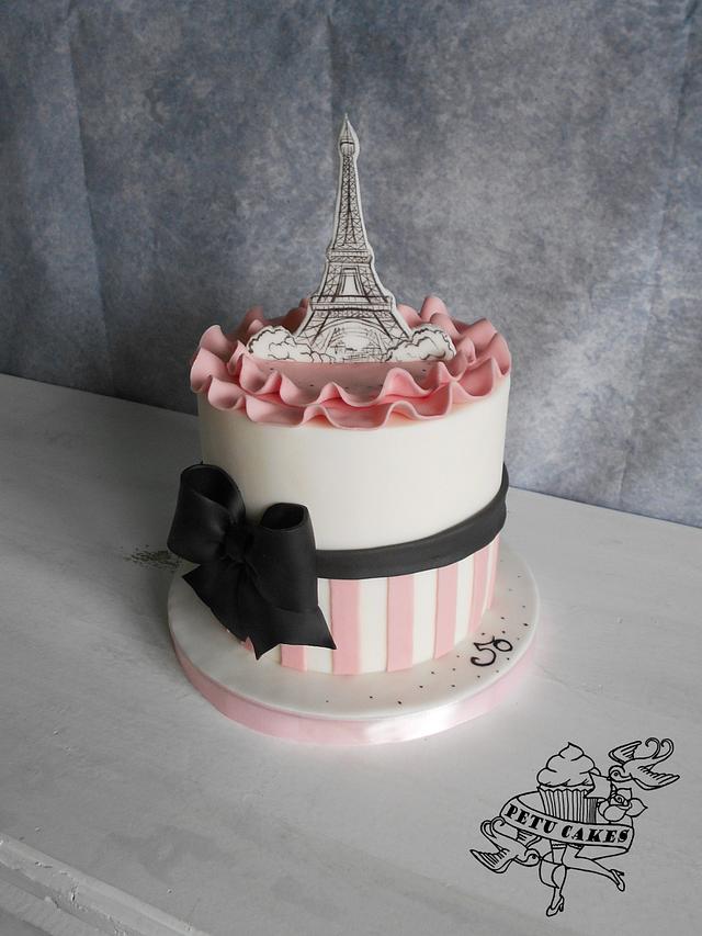 Eiffel - Decorated Cake by Petra Krátká (Petu Cakes) - CakesDecor