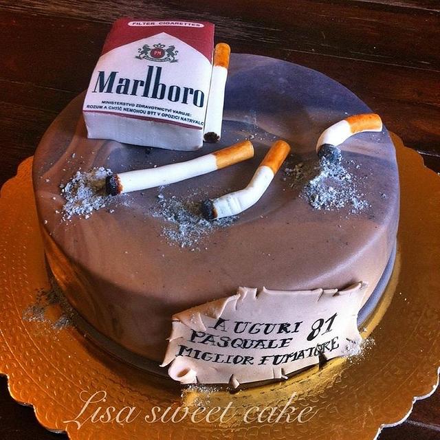 Cigarette Cake Designs & Images