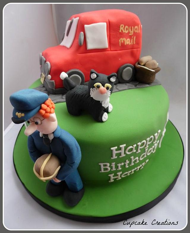 Postman Pat Cake - Decorated Cake by Cupcakecreations - CakesDecor