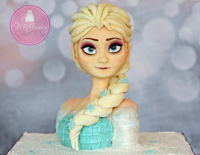 Queen Elsa from Disney's Frozen - Decorated Cake by - CakesDecor