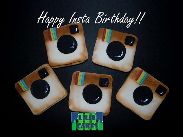 Instagram Cookies - Decorated Cake By LiliaCakes - CakesDecor