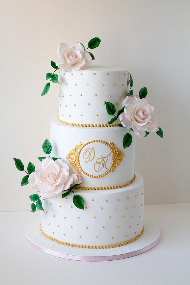 wedding cake - Decorated Cake by Dimi's sweet art - CakesDecor