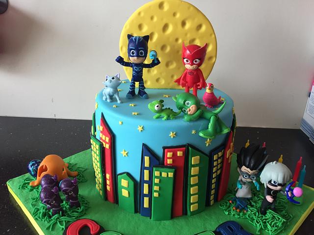 Pj masks cake - Cake by Donnajanecakes - CakesDecor