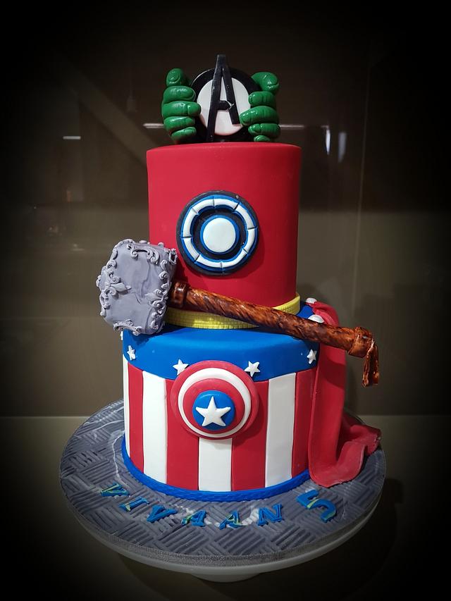 Avengers Cake - Decorated Cake By Su Cake Artist - Cakesdecor