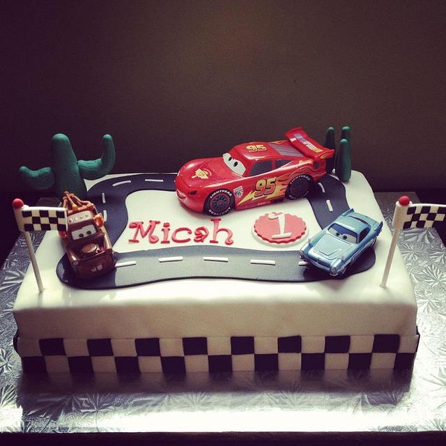 Cars Themed Birthday Cake - Decorated Cake by Esther - CakesDecor