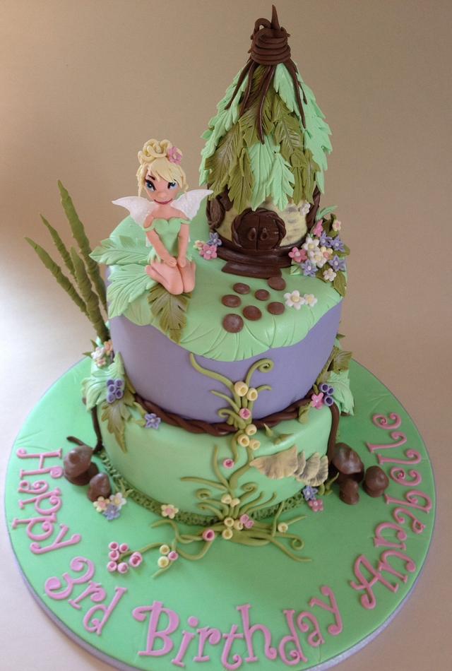 Tinkerbell magic garden cake - Decorated Cake by 3 Wishes - CakesDecor