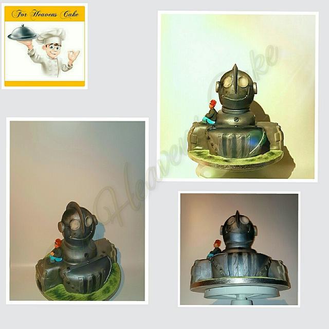 Iron giant - Decorated Cake by For Heavens Cake - CakesDecor