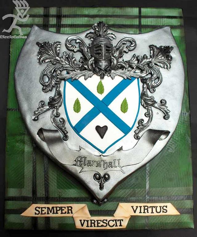 Our Family Crest Tarten Latin Motto For My Cakesdecor