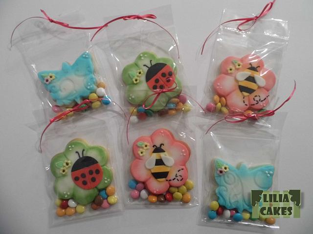 Bee, Ladybug and Butterfly Cookies - Decorated Cake by - CakesDecor