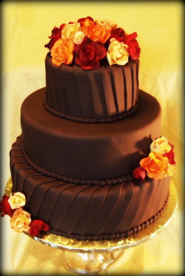 Simple Fall Wedding Cake Cake By Beckyssweets Cakesdecor