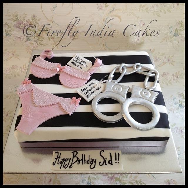 Lingerie & Handcuffs - Cake by Firefly India by Pavani - CakesDecor