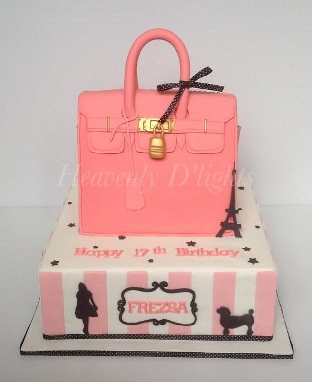 Hermes Bag - Paris Themed Cake