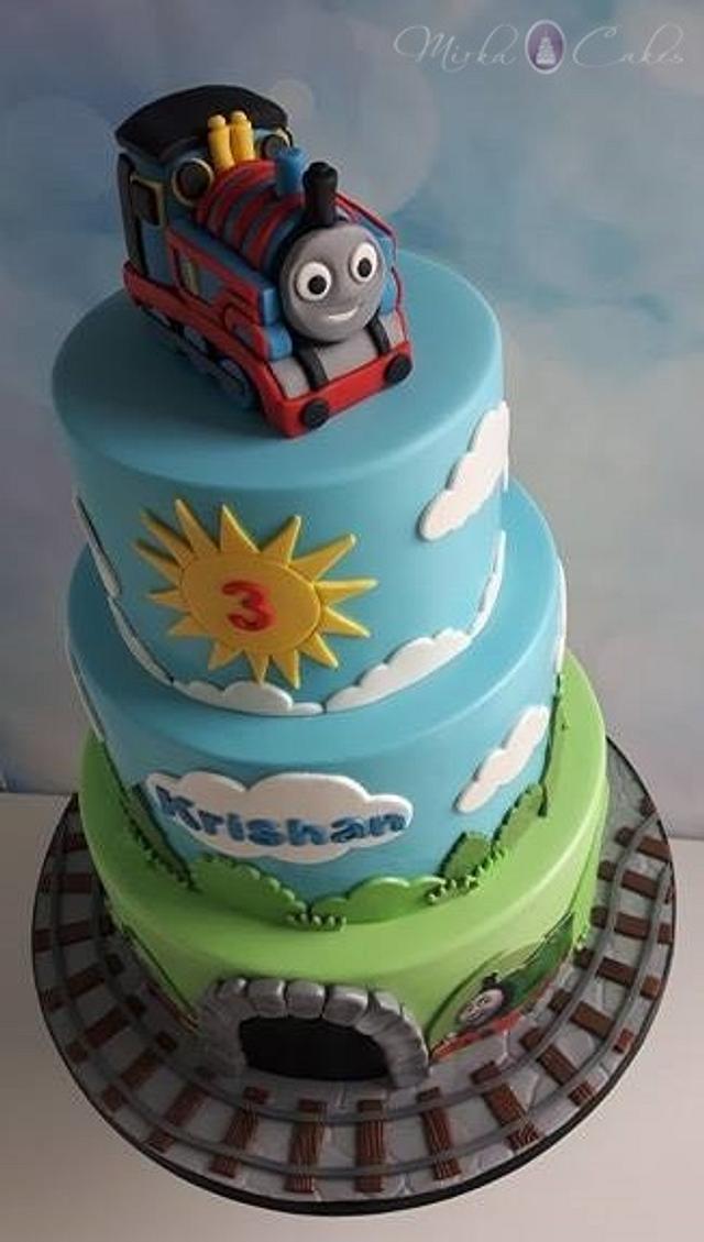 Thomas the tank engine cake - Cake by Mirka Cakes - CakesDecor