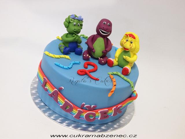 Barney And Friens Cake - Decorated Cake By Renata - Cakesdecor