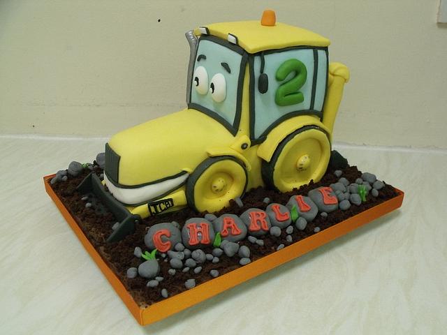 Construction Crane Theme Cake. Noida & Gurgaon – Creme Castle