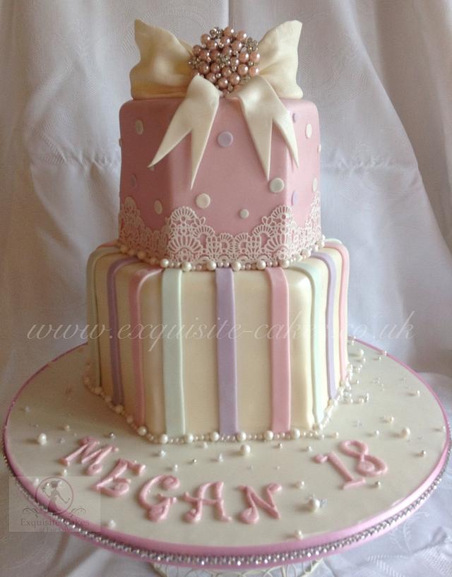 Vintage 18th Birthday Cake - cake by Natalie Wells - CakesDecor