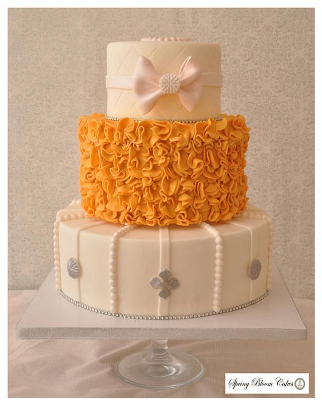 Ruffle Cake cake by Spring Bloom Cakes CakesDecor