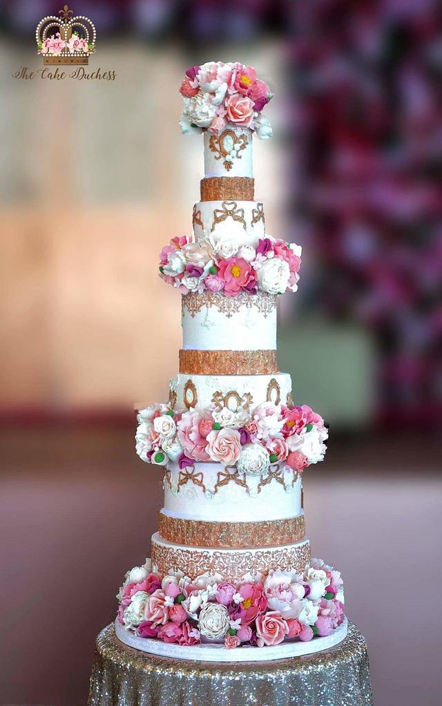 Blush & Baroque - Decorated Cake by Sumaiya Omar - The - CakesDecor