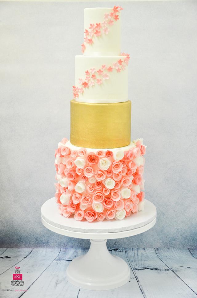 Wafer Paper Rose Garden (In memory of Yasmine) - - CakesDecor