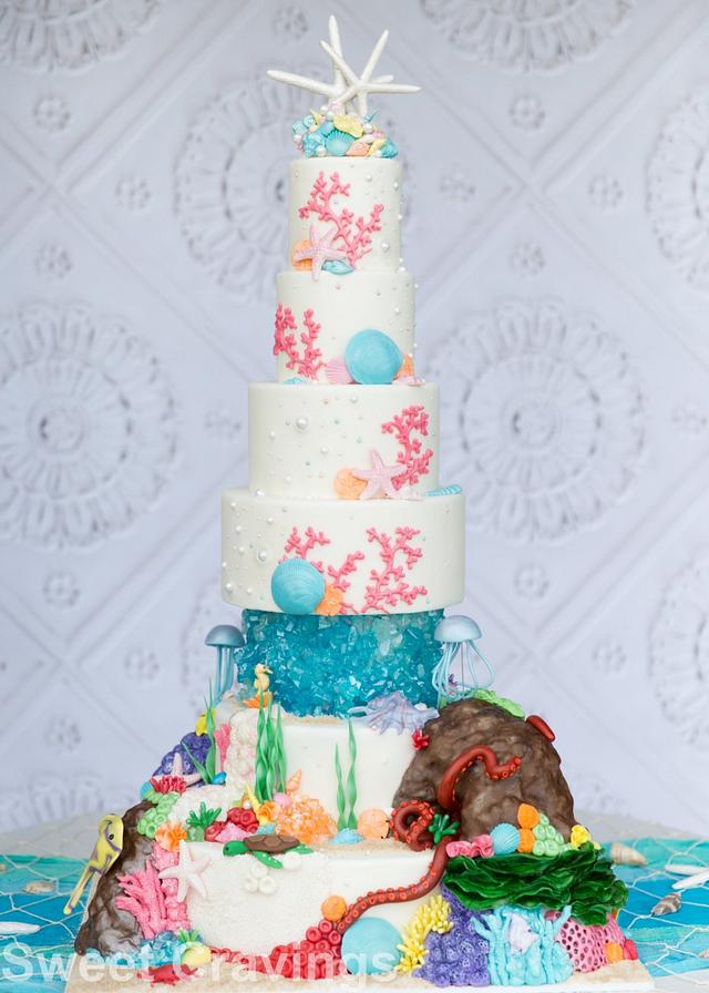 Ocean Wedding - Decorated Cake by mycravings - CakesDecor