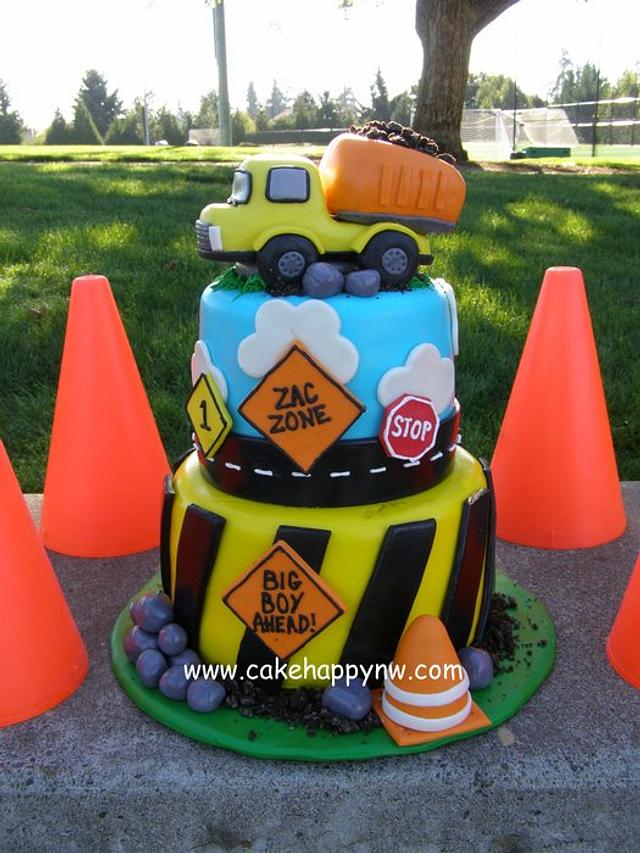 Construction Themed Cake Smash Cake Cake By Jon Cakesdecor