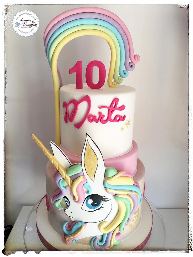 torta unicorno - Decorated Cake by aroma di vaniglia - CakesDecor