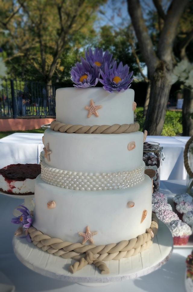 WEDDING BEACH CAKE Cake by MELBISES CakesDecor