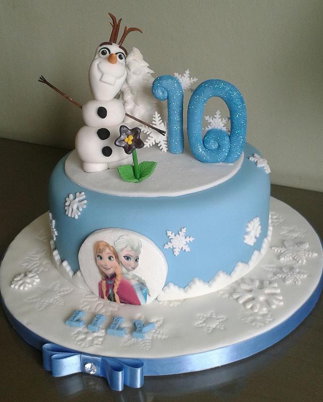 Do you wanna build a snowman? 'Frozen' - Decorated Cake - CakesDecor