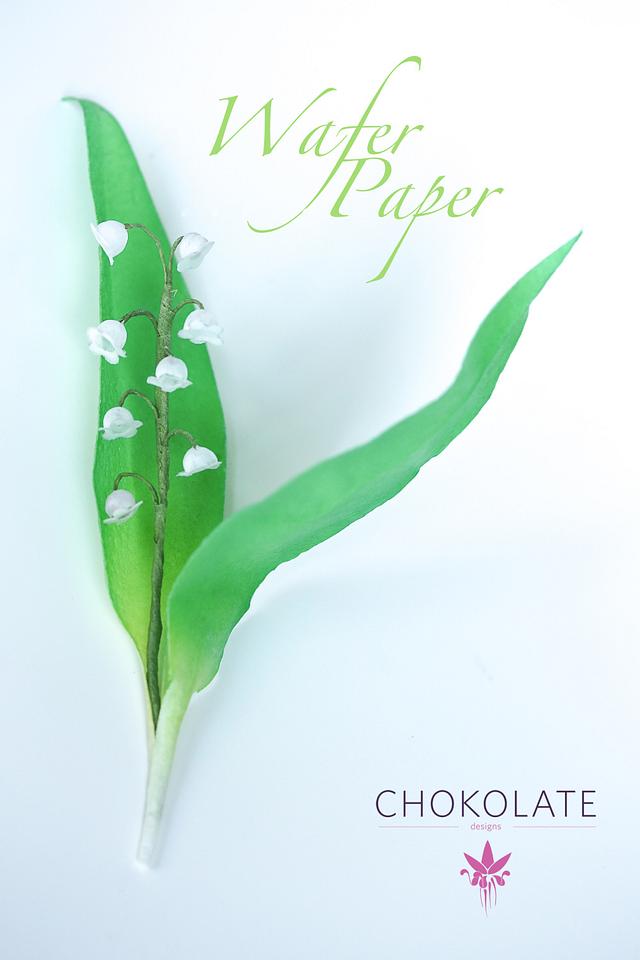 Wafer Paper Floral Art Lily Of The Valley Brin De Cakesdecor