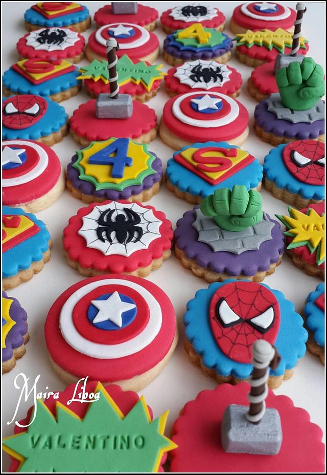 Avengers Birthday Ribbon Cake with Cupcakes by Yalu Yalu (Without toys