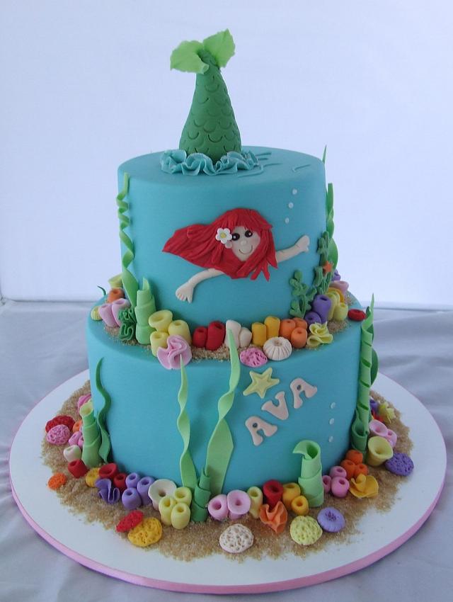 Mermaid Cake - Decorated Cake by Cake A Chance On Belinda - CakesDecor