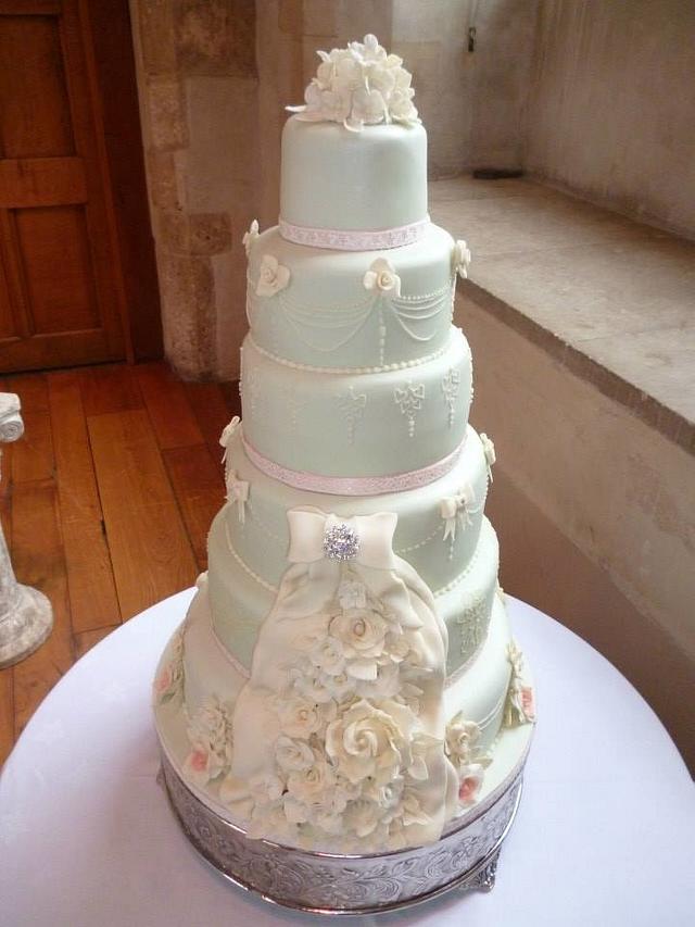6 tier wedding cake Cake by The Cake Lady CakesDecor