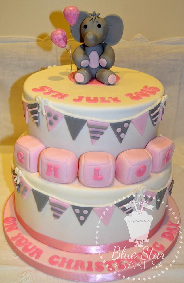 Christening Cake - Decorated Cake by Shelley - CakesDecor