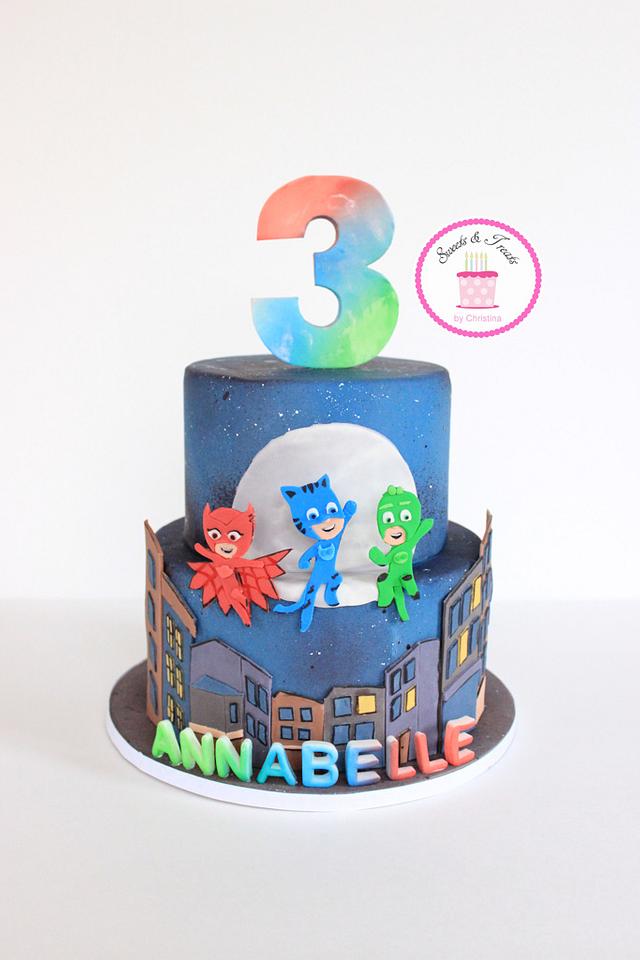 PJ Masks Cake - Cake by Sweets and Treats by Christina - CakesDecor