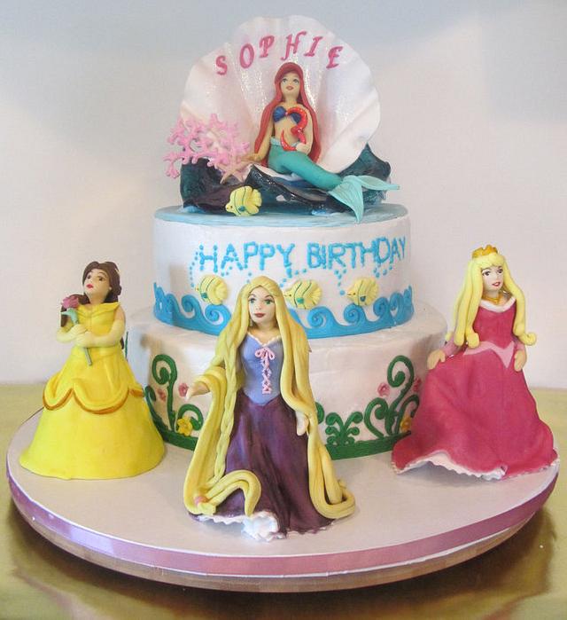 Disney Princesses Birthday Cake - Decorated Cake by Cake - CakesDecor