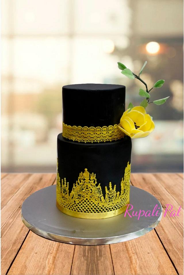 2 Tier Fondant Cake Decorated Cake by Rupali Pal CakesDecor